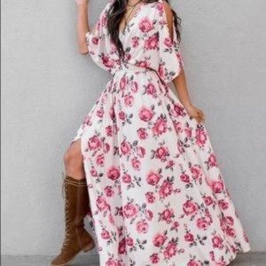 Joyfolie Everleigh Dress in Floral